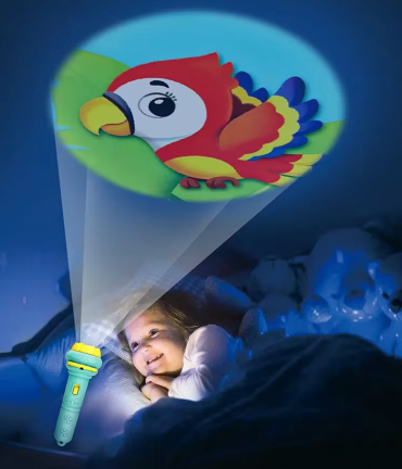 Lampe de Poche Projecteur pour Enfants | Jouet Éducatif & Veilleuse d’Histoire
