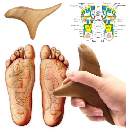 Gua Sha en Bois | Outil de Massage | Drainage Lymphatique & Thérapie Naturelle du Corps