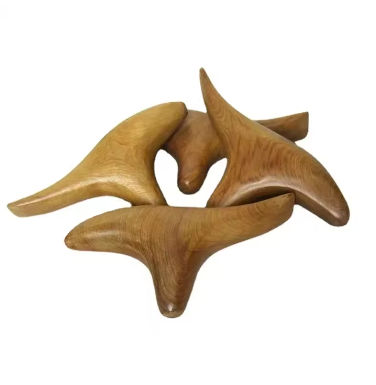 Gua Sha en Bois | Outil de Massage | Drainage Lymphatique & Thérapie Naturelle du Corps