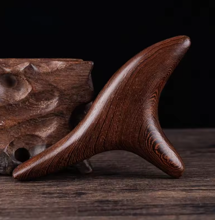 Gua Sha en Bois | Outil de Massage | Drainage Lymphatique & Thérapie Naturelle du Corps