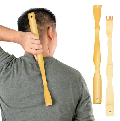 Grattoir de Dos en Bambou Naturel | Massage & Soulagement des Démangeaisons