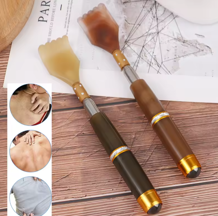 Grattoir de Dos Télescopique à Boules Magnétiques | Massage & Relaxation Portable