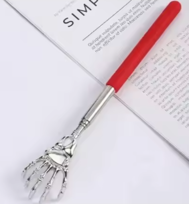 Gratte-Dos Télescopique Main de Squelette | Design Original & Relaxation Garantie