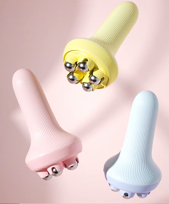 Rouleau de Massage Anti-Cellulite 5 Billes | Relaxation, Tonification & Circulation