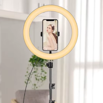 Anneau Lumineux LED 26 cm avec Trépied | Selfie, Maquillage & Vidéo Streaming