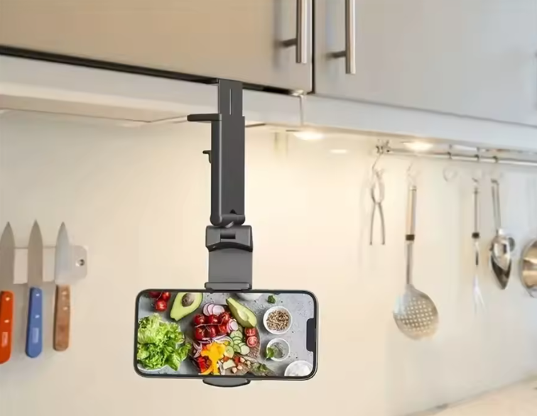 Support de Téléphone pour Avion | Pliable, Rotatif & Universel