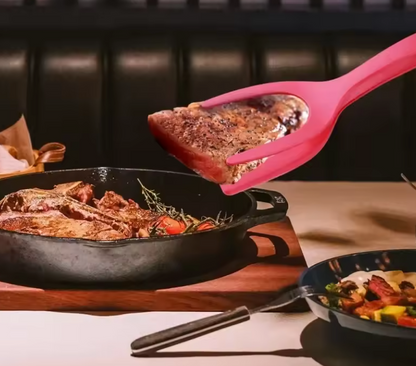 Spatule & Pince 2-en-1 en Nylon | Antiadhésive & Résistante à la Chaleur