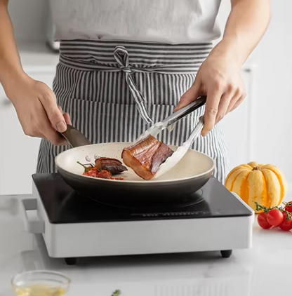 Pince de Cuisine en Silicone & Acier Inoxydable | Antidérapante & Résistante à la Chaleur