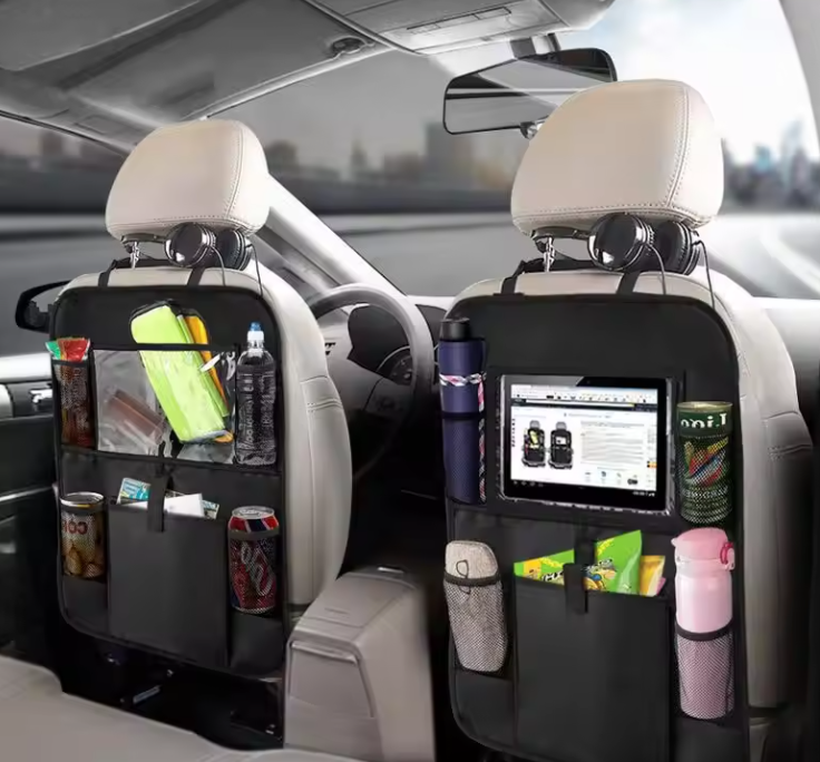 Organisateur de Siège Arrière avec Support Tablette | Rangement Voiture Enfant & Protection de Siège