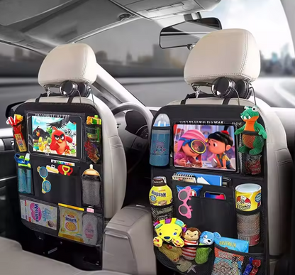 Organisateur de Siège Arrière avec Support Tablette | Rangement Voiture Enfant & Protection de Siège