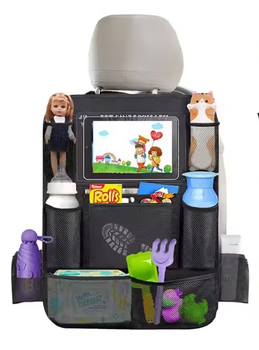 Organisateur de Siège Arrière avec Support Tablette | Rangement Voiture Enfant & Protection de Siège