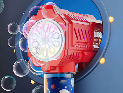 Pistolet à Bulles Spatial Automatique | Machine à Bulles Enfant avec Lumière LED