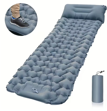 Matelas Gonflable de Camping Ultraléger avec Oreiller Intégré | Couchage Extérieur & Randonnée