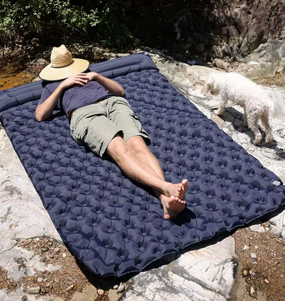 Matelas Gonflable Double Ultraléger | Couchage XXL pour Camping, Voiture & Randonnée