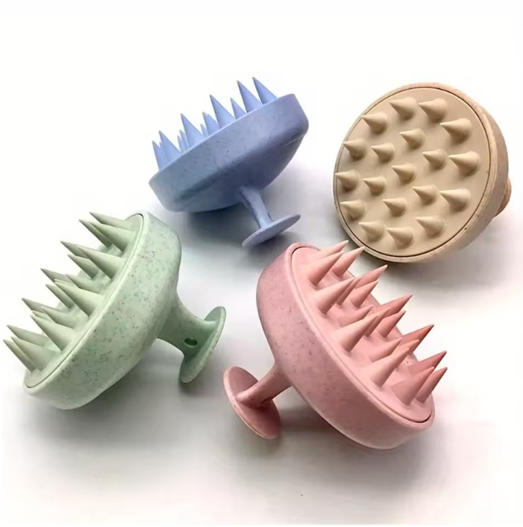 Brosse à Shampoing en Silicone | Massage Cuir Chevelu