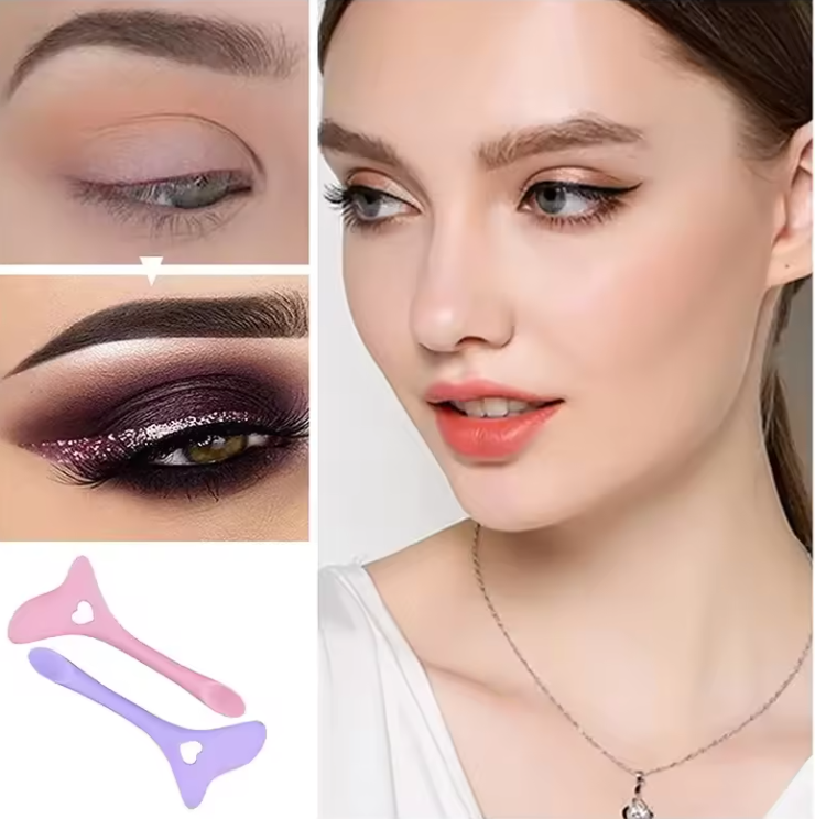 Pochoir Eye-Liner Multifonction en Silicone | Maquillage Précis & Rapide
