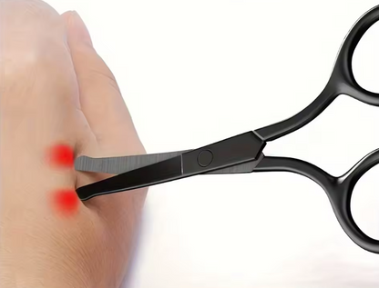 Ciseaux Sécurité à Tête Ronde | Coupe Poils du Nez & Visage