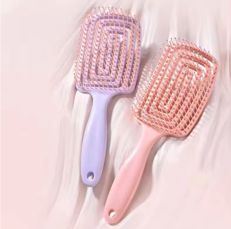 Peigne de Massage Élastique | Brosse Démêlante & Massage du Cuir Chevelu