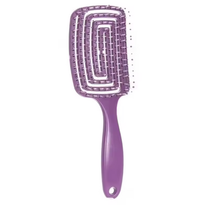 Peigne de Massage Élastique | Brosse Démêlante & Massage du Cuir Chevelu
