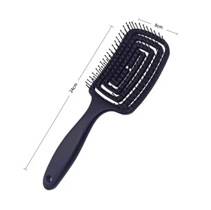 Peigne de Massage Élastique | Brosse Démêlante & Massage du Cuir Chevelu