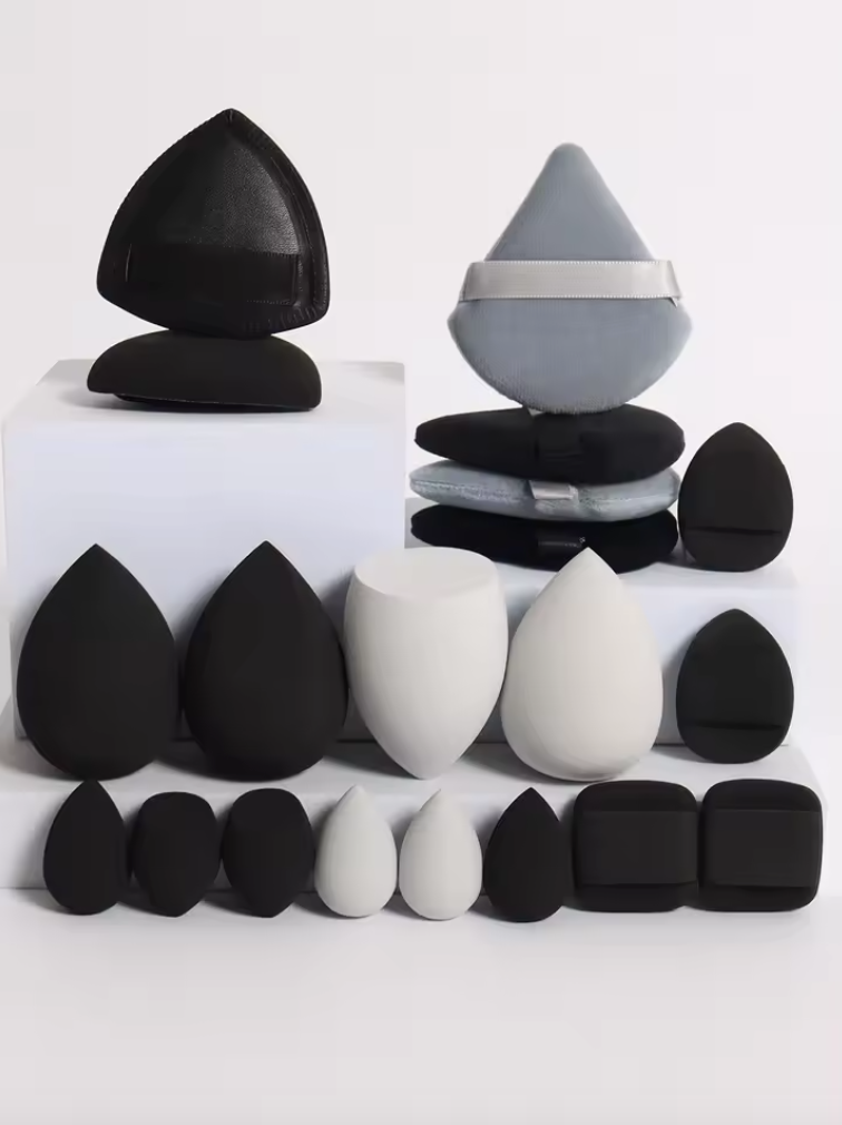 Ensemble d’Éponges de Maquillage 20 Pièces | Fond de Teint, Correcteur & Poudre