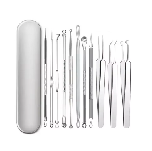 Kit Extracteur de Points Noirs & Boutons  | 11 Pièces