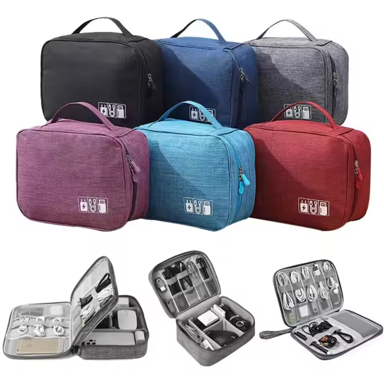 Sac de Rangement de Câbles Étanche | Organisateur d’Accessoires Électroniques & de Voyage