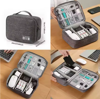 Sac de Rangement de Câbles Étanche | Organisateur d’Accessoires Électroniques & de Voyage