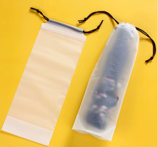 Lot de 5 Sacs de Rangement Étanches pour Parapluies | Réutilisables & Translucides