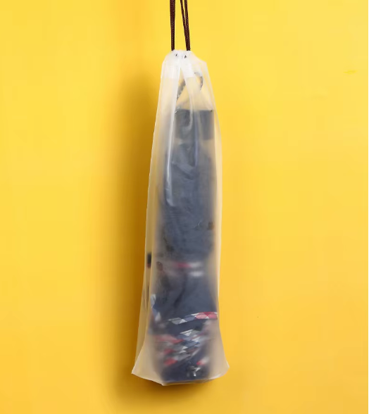 Lot de 5 Sacs de Rangement Étanches pour Parapluies | Réutilisables & Translucides