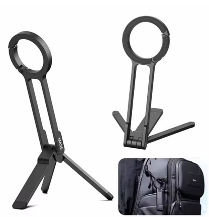 Trépied Magnétique à Mousqueton pour Smartphone | Support Pliable & Rotation 360°