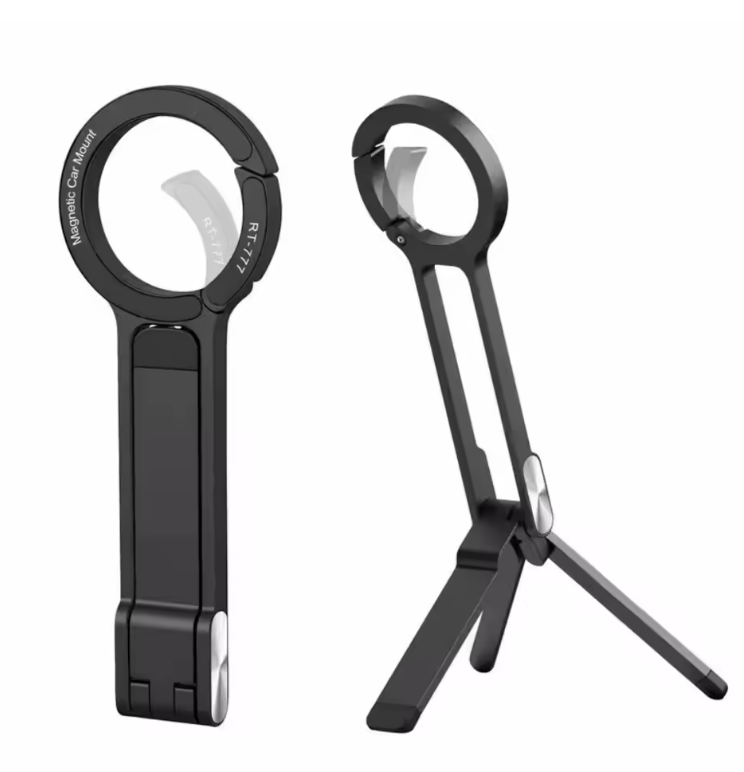 Trépied Magnétique à Mousqueton pour Smartphone | Support Pliable & Rotation 360°