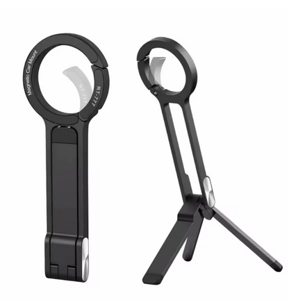 Trépied Magnétique à Mousqueton pour Smartphone | Support Pliable & Rotation 360°