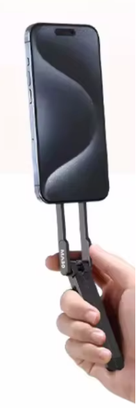 Trépied Magnétique à Mousqueton pour Smartphone | Support Pliable & Rotation 360°