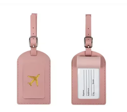 Étiquette de Bagage en Cuir Premium | Identification de Valise & Accessoire de Voyage