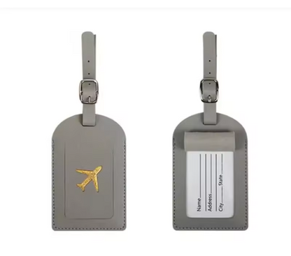 Étiquette de Bagage en Cuir Premium | Identification de Valise & Accessoire de Voyage