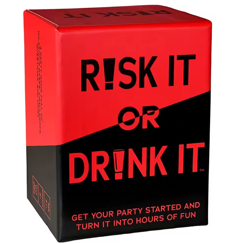 Risk It or Drink It | Jeu de Cartes à Boire Amusant pour Soirées Adultes