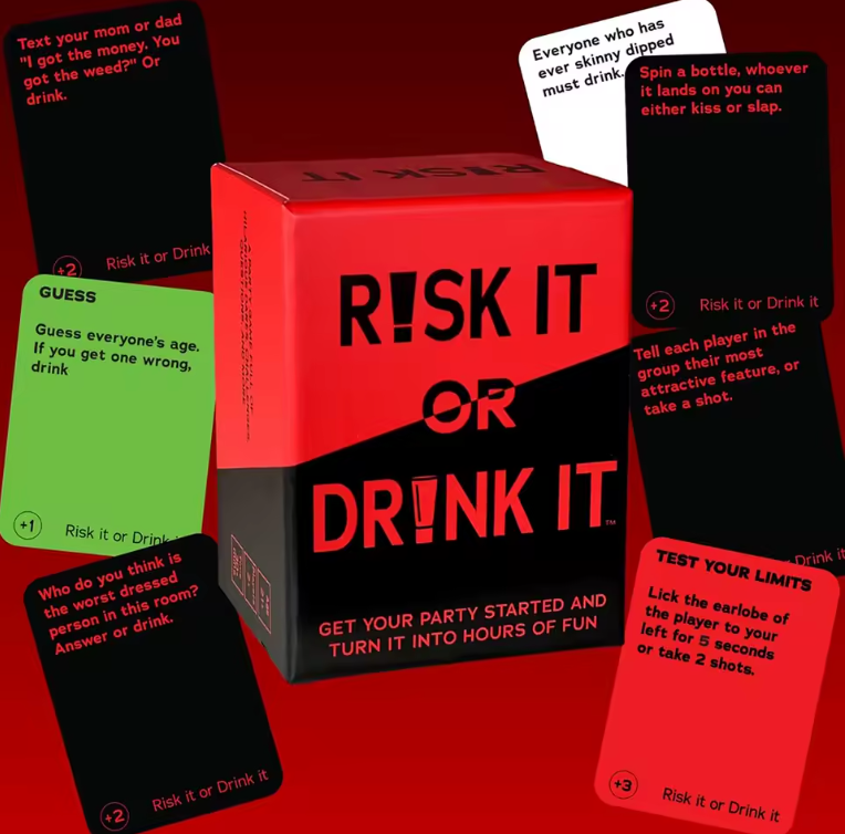 Risk It or Drink It | Jeu de Cartes à Boire Amusant pour Soirées Adultes