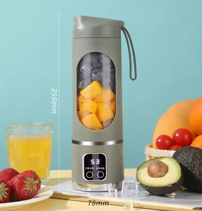 Mixeur Portable 10 Lames 3 Vitesses | Presse-fruits & Smoothies Rechargeable USB | 450 ml