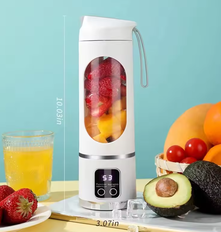 Mixeur Portable 10 Lames 3 Vitesses | Presse-fruits & Smoothies Rechargeable USB | 450 ml