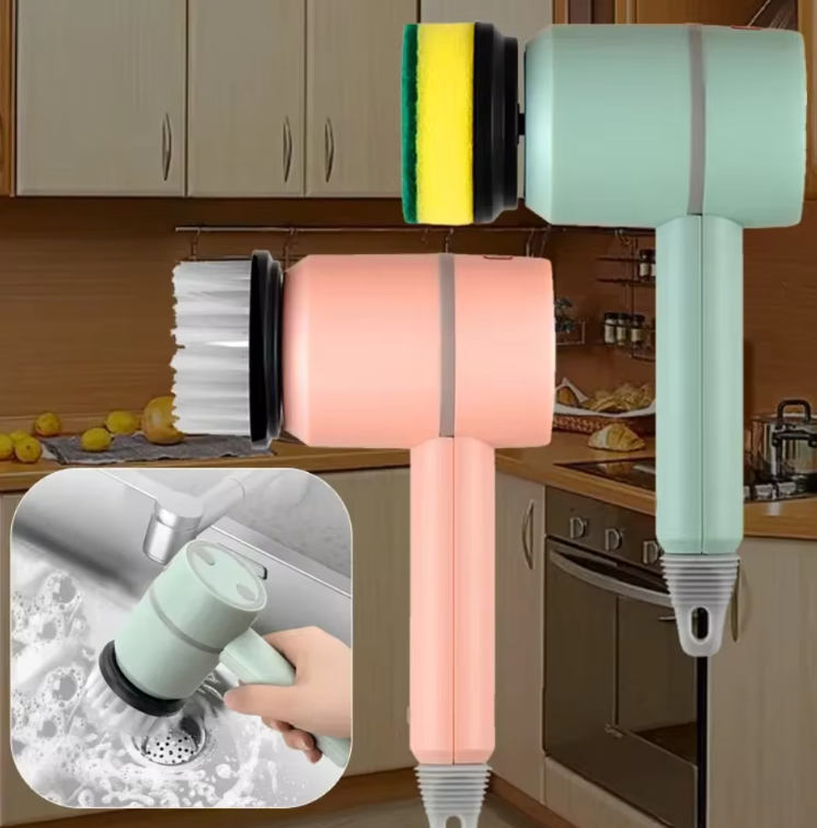 Brosse de Nettoyage Électrique Rechargeable | Cuisine, Salle de Bain & Carrelage