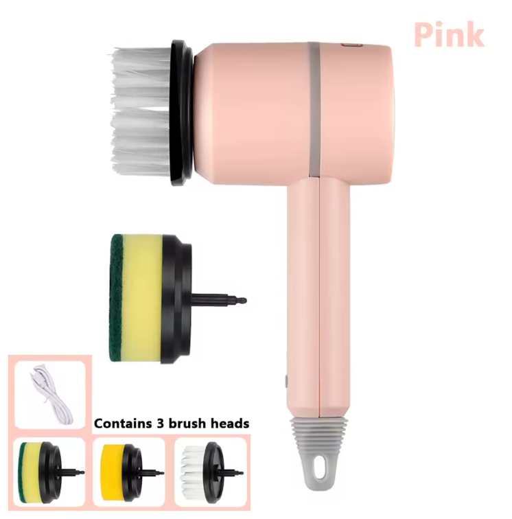 Brosse de Nettoyage Électrique Rechargeable | Cuisine, Salle de Bain & Carrelage